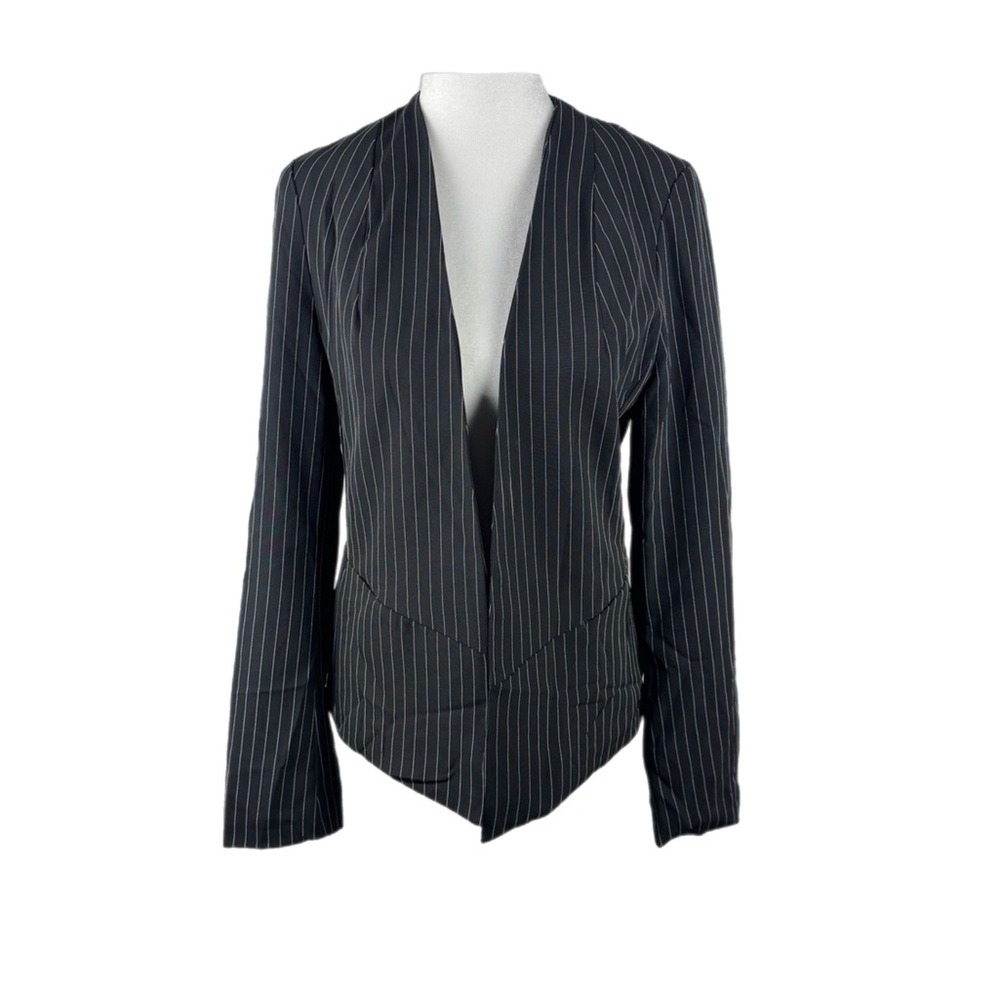 Women's Black Pinstripe Windsor Store Blazer